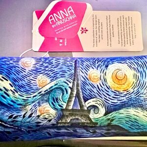 Anna by Anuschka hand painted wallet. Genuine leather